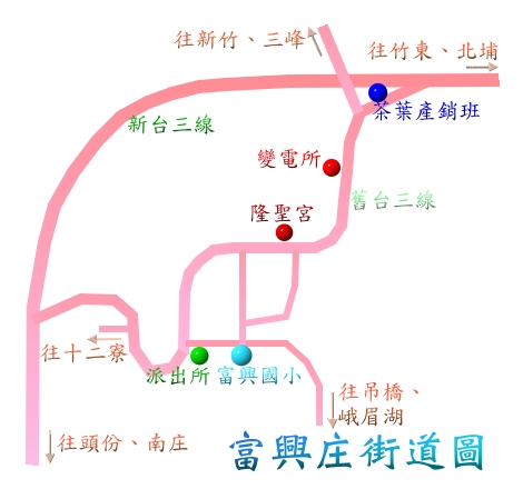富興庄街道圖